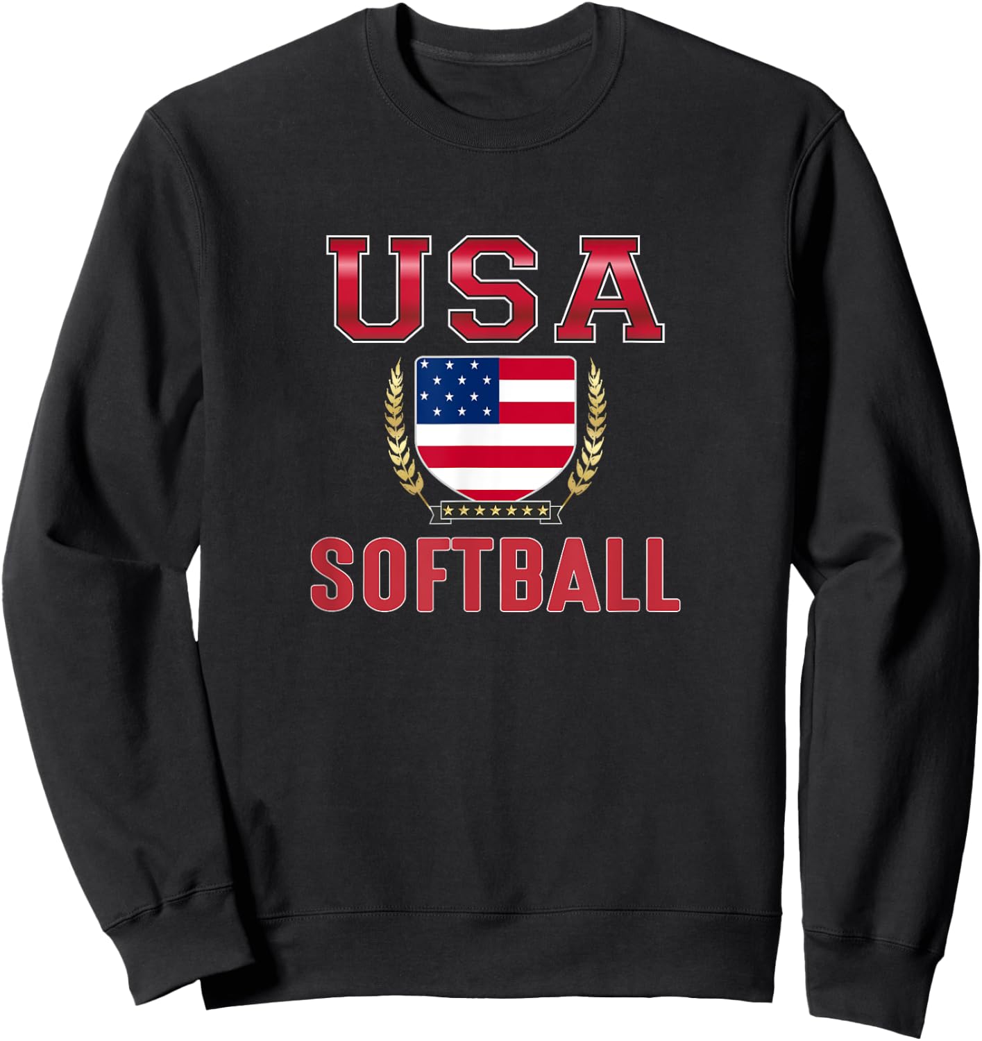 USA Softball Sweatshirt - Sweatshirt | Black