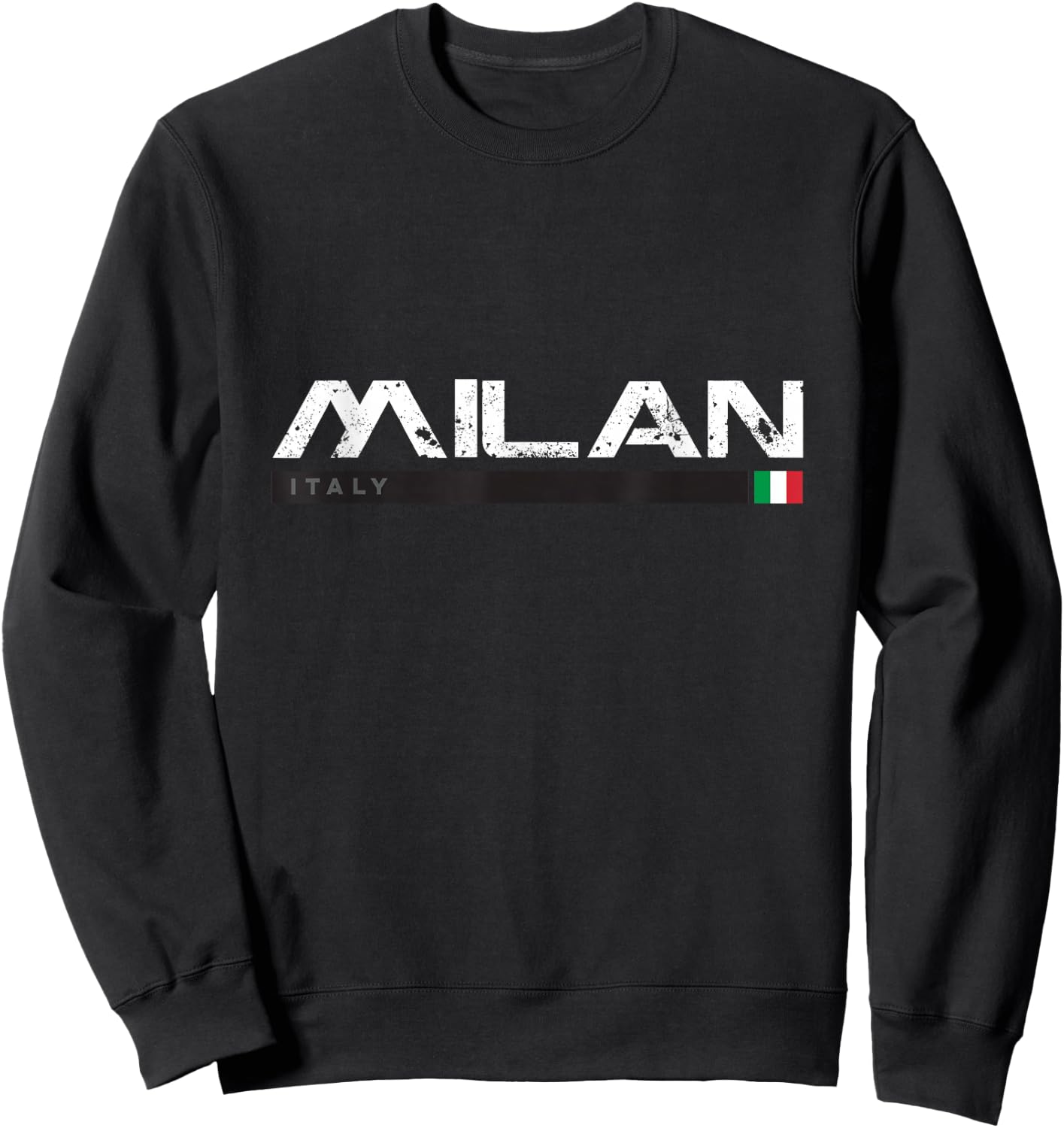 Milan Italy Retro Vintage Sweatshirt - Sweatshirt | Black