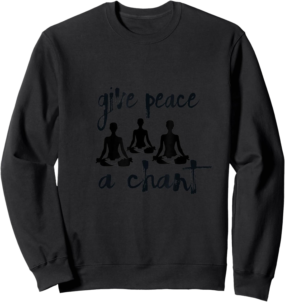 Yoga Kirtan Chant Peace Love World Sweatshirt - Sweatshirt | Black