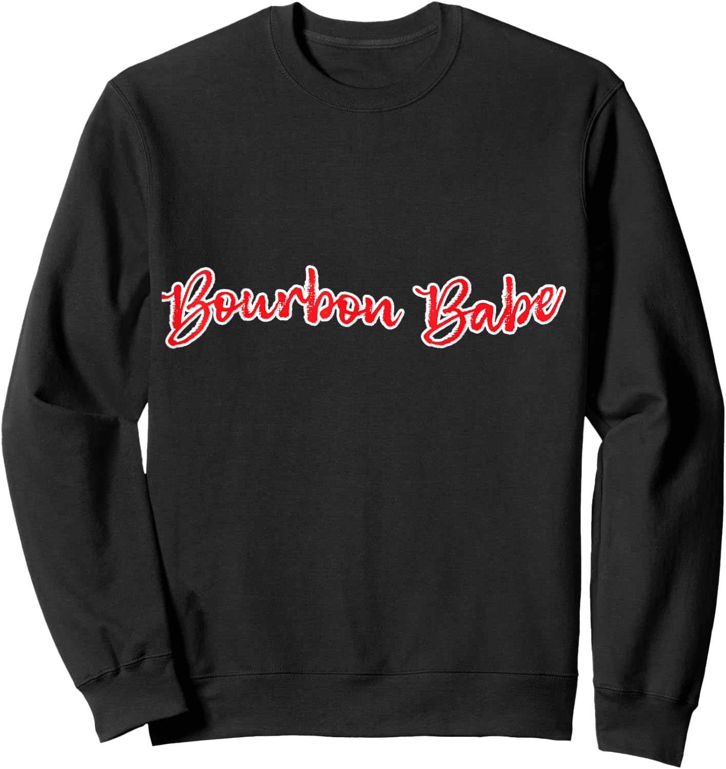Bourbon Babe Kentucky Whiskey Graphic Country Fan Sweatshirt - Sweatshirt | Black