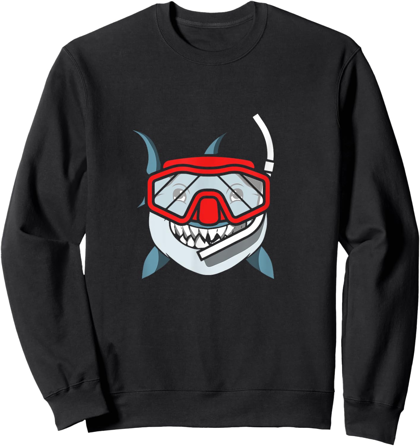 Snorkeling Shark Diving Gift I Underwater Snorkel Sweatshirt - Sweatshirt | Black