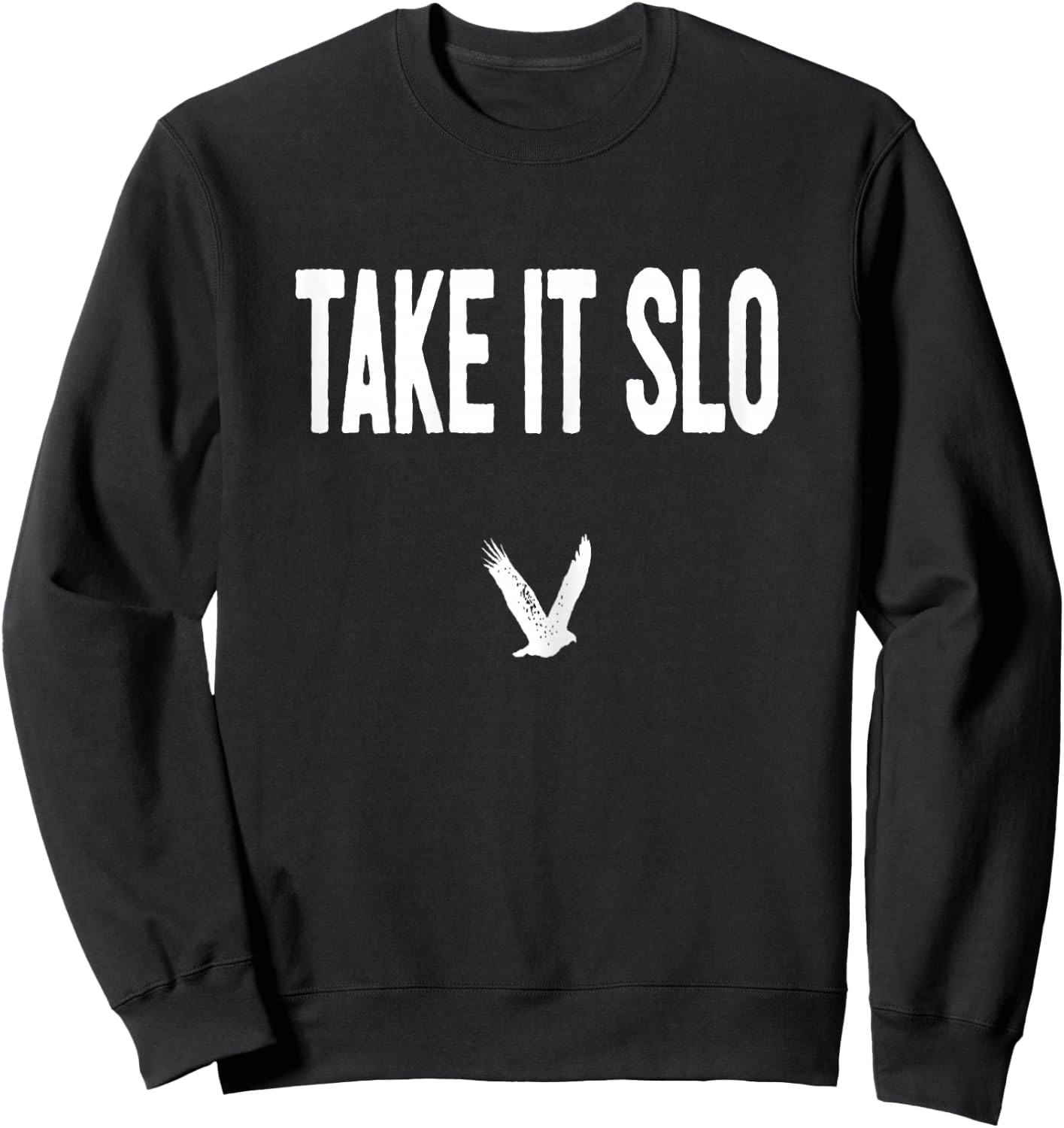 Take it SLO with Eagle Cal Poly Relax Classic Sweatshirt - Sweatshirt | Black