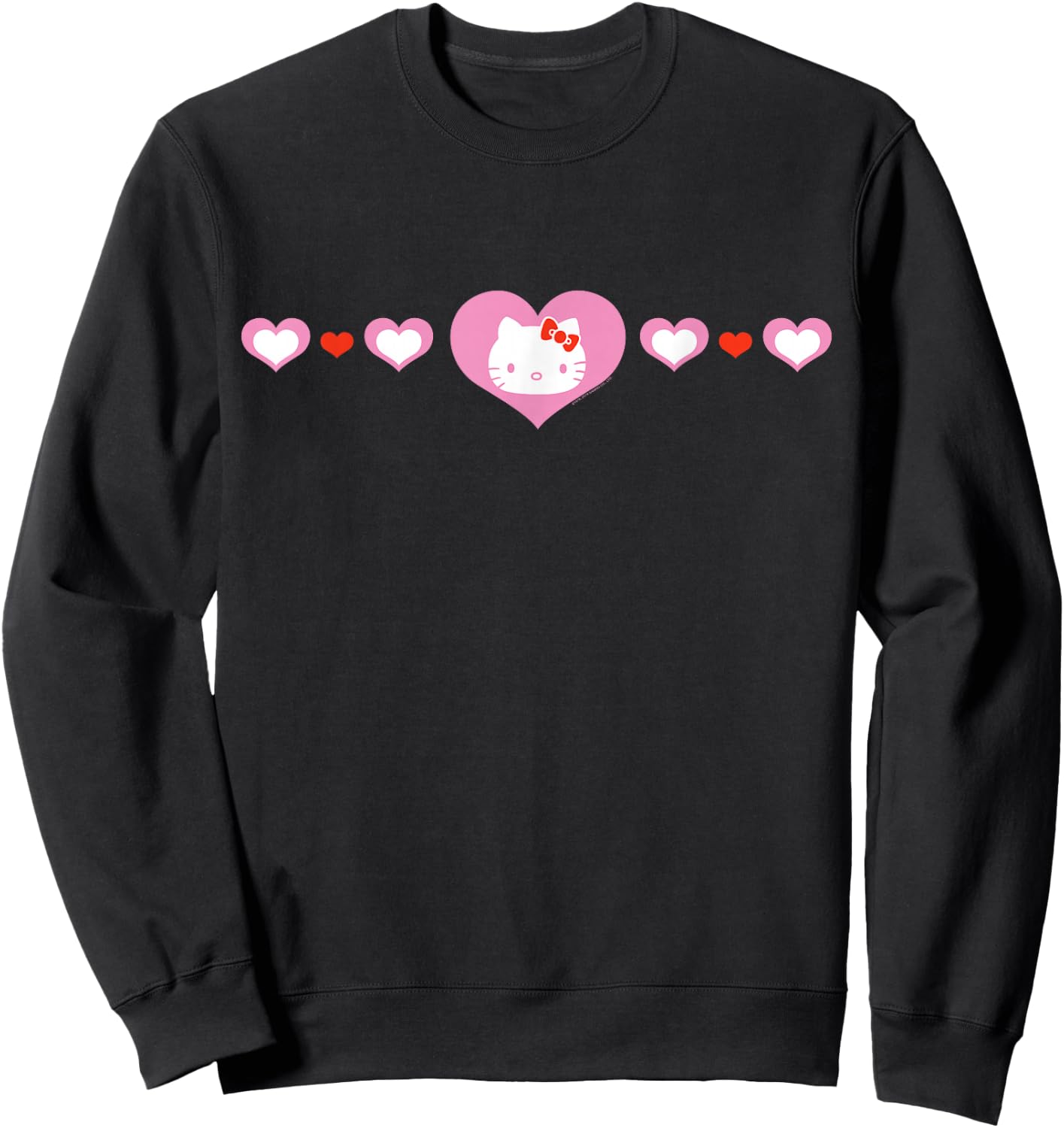 Hello Kitty Hearts Sweatshirt - Sweatshirt | Black
