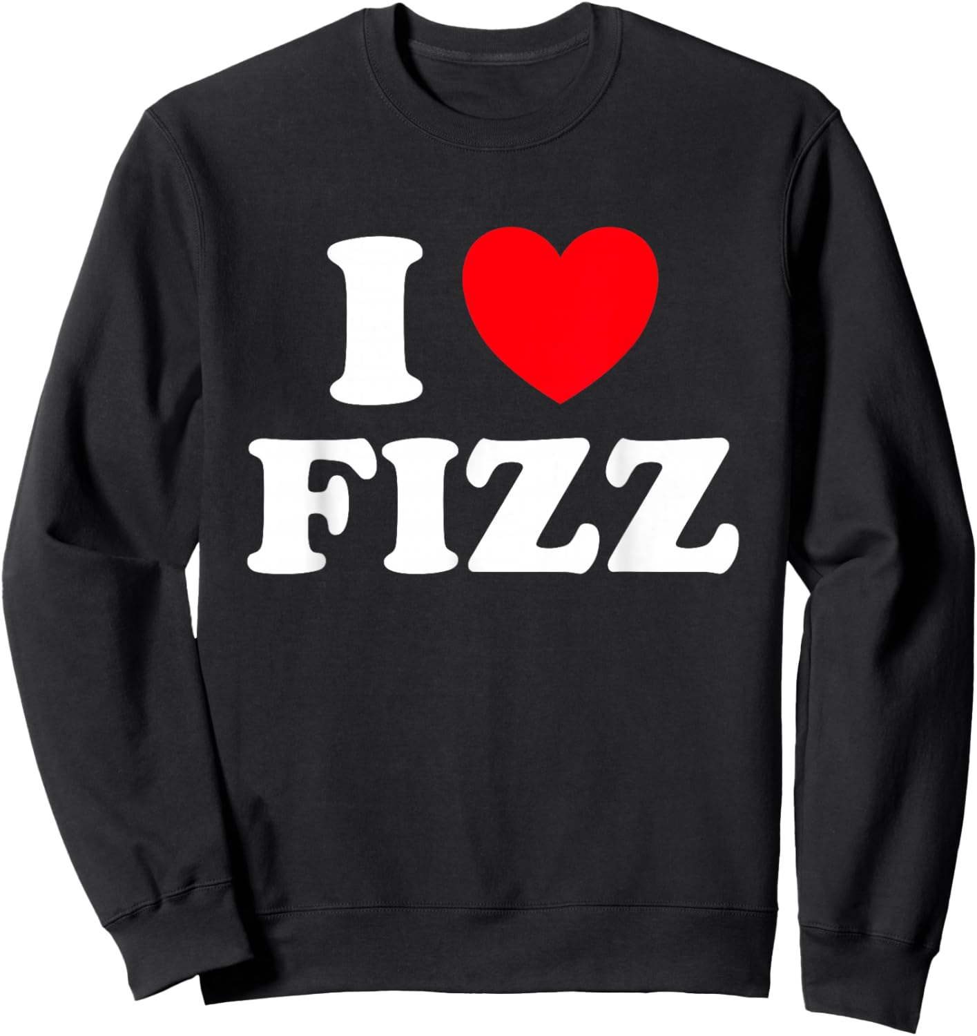 Fizz Heart Funny Cute Fizzy Drink Carbonated Soda Pop Fan Sweatshirt - Sweatshirt | Black