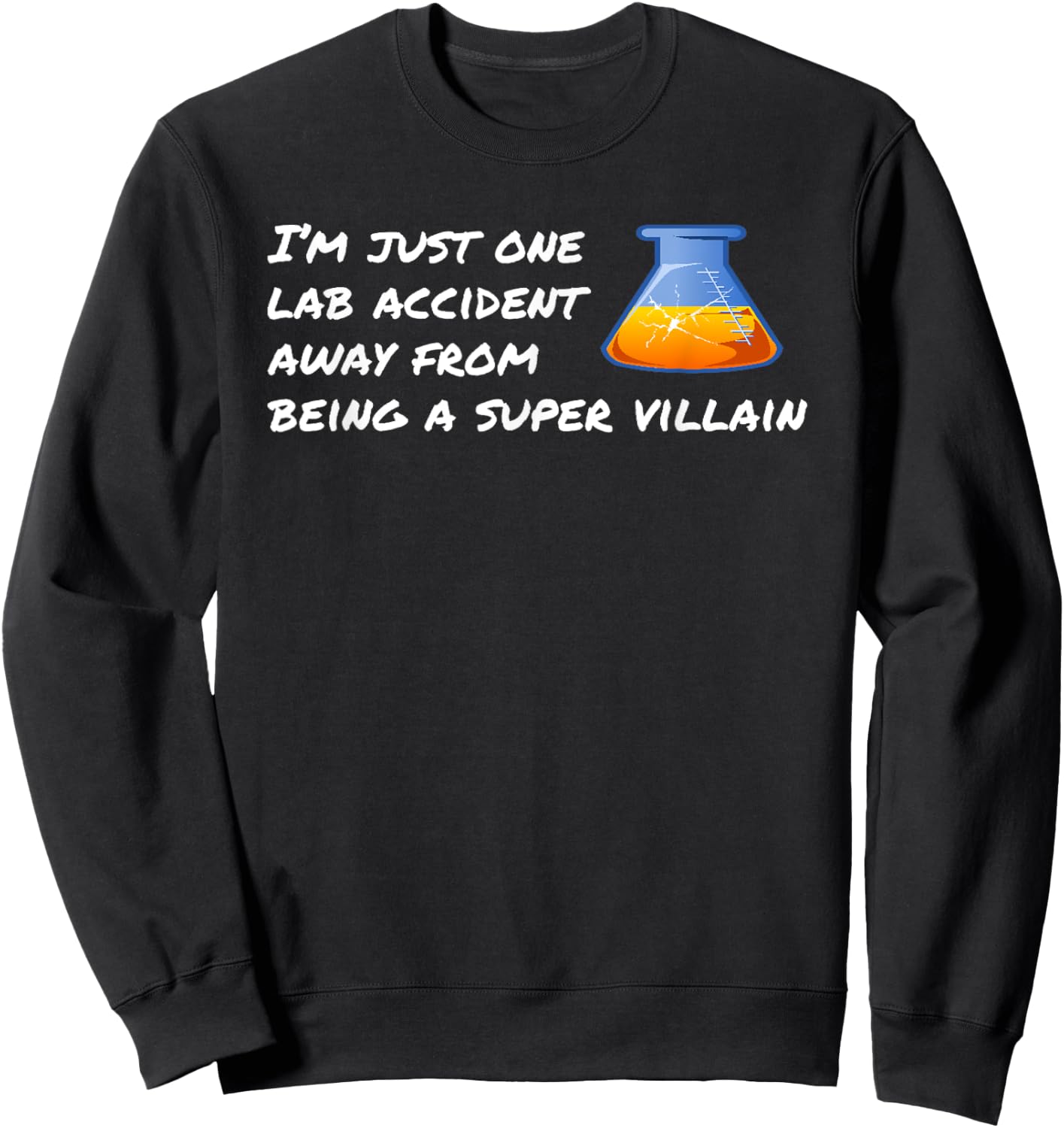 Super Villain Comic Book Super Hero Graphic Novel Sweatshirt - Sweatshirt | Black
