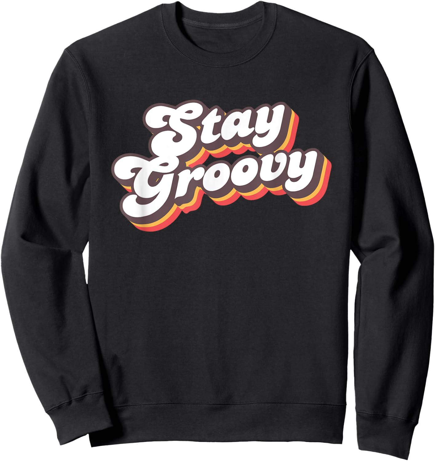 Stay Groovy Roller Disco Outfit 70s Costume Sweatshirt - Sweatshirt | Black