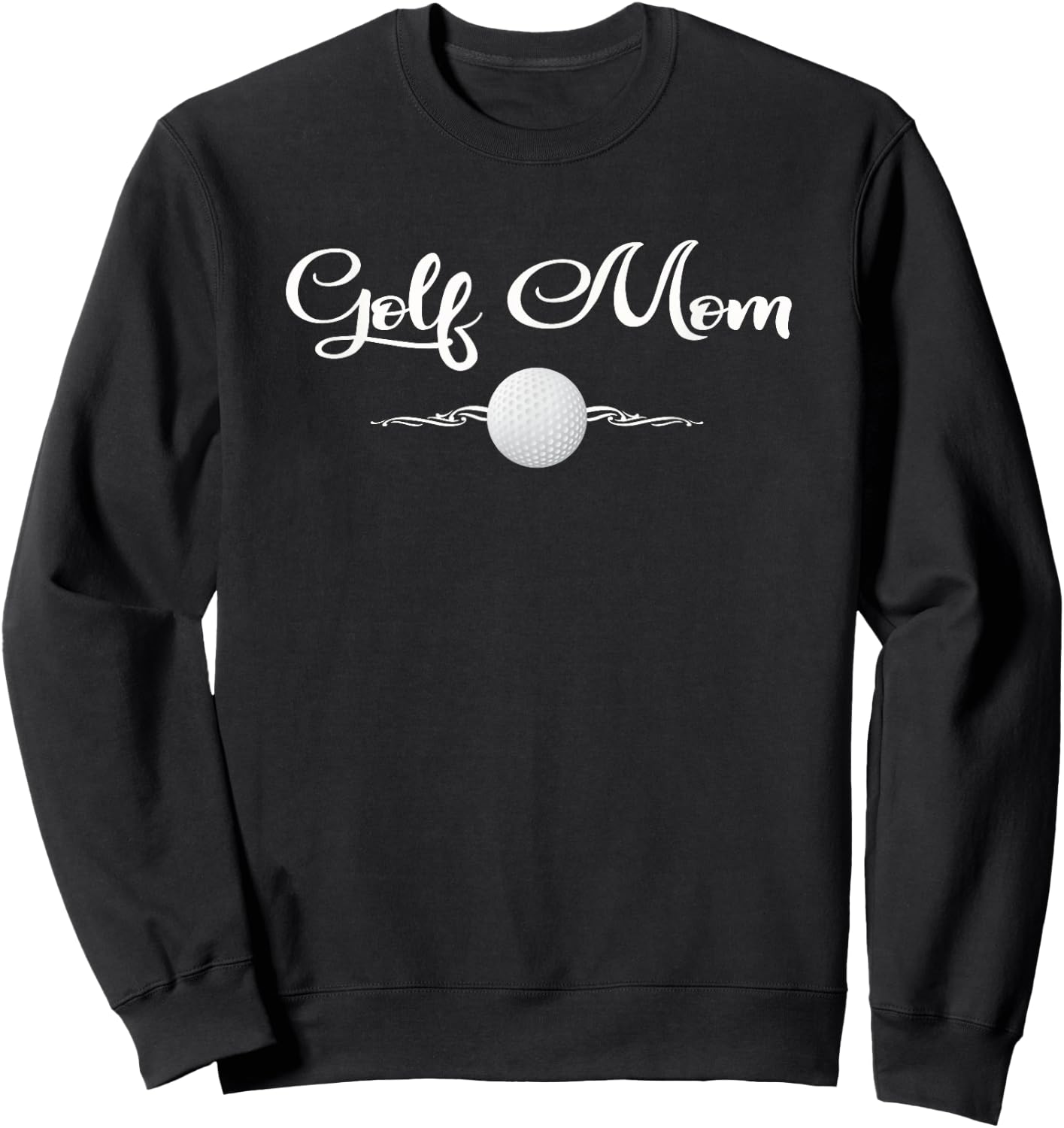 Golf Mom Shirt Golfing Mother Gift Sweatshirt - Sweatshirt | Black