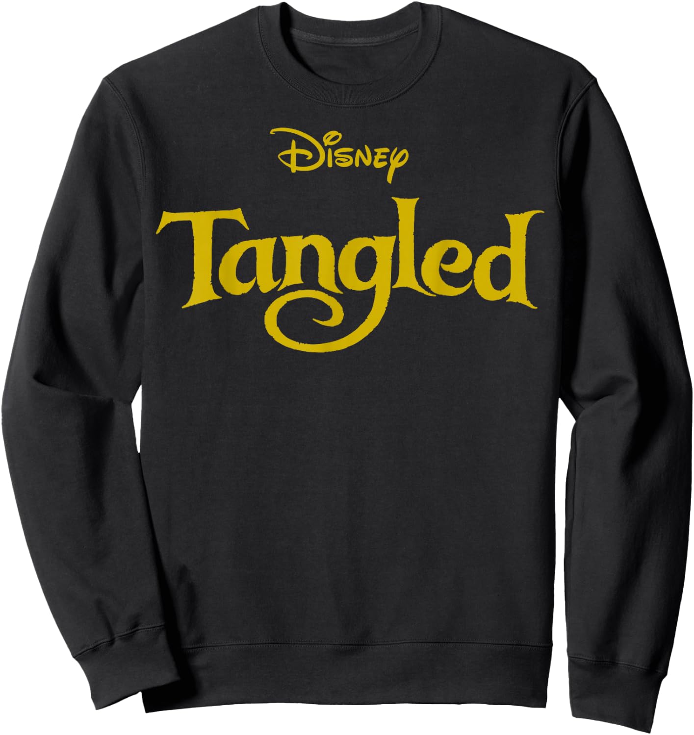 Disney Tangled Classic Title Logo Sweatshirt - Sweatshirt | Black