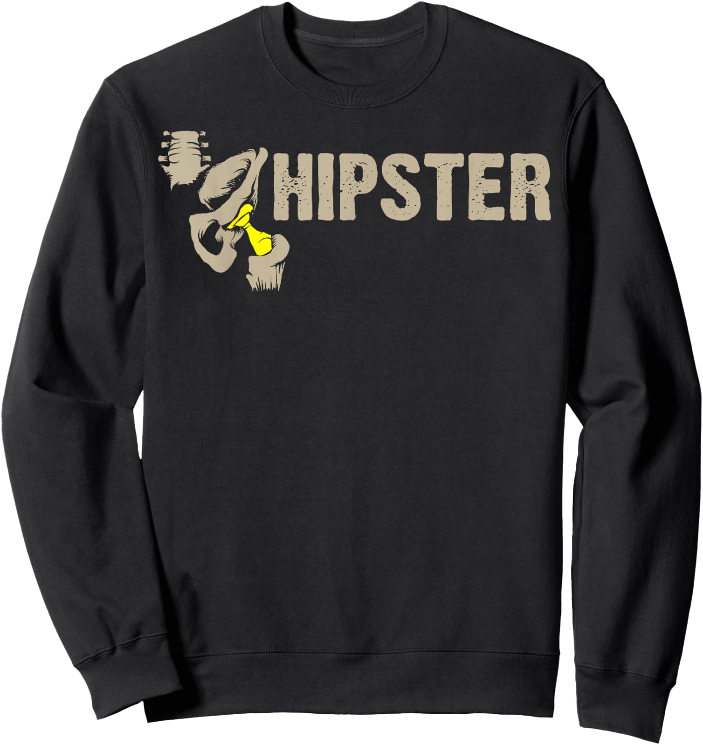 Hipster Shirt | Cute Orthopaedic Surgery Gift Sweatshirt - Sweatshirt | Black