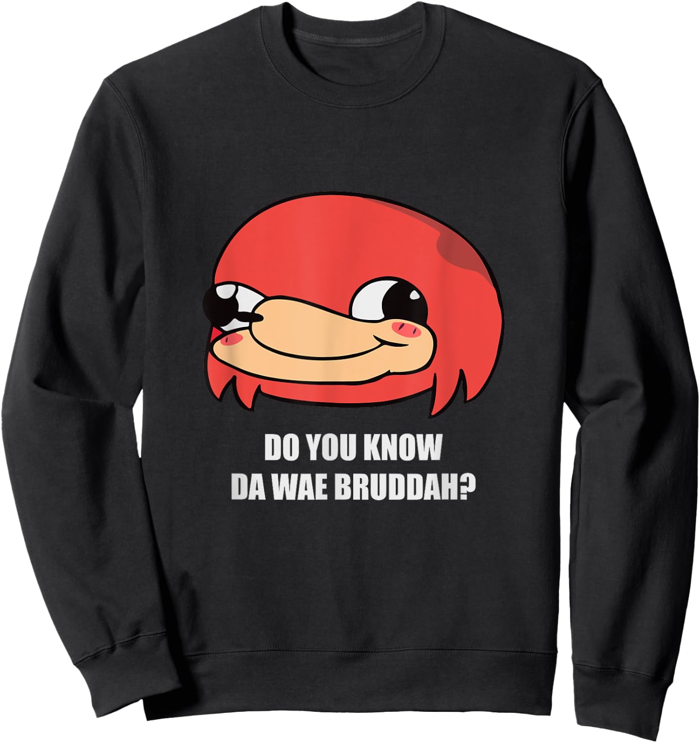 Ugandan Warrior Shirt Vr Know Da Wae Bruddah Funny Meme Men Sweatshirt - Sweatshirt | Black