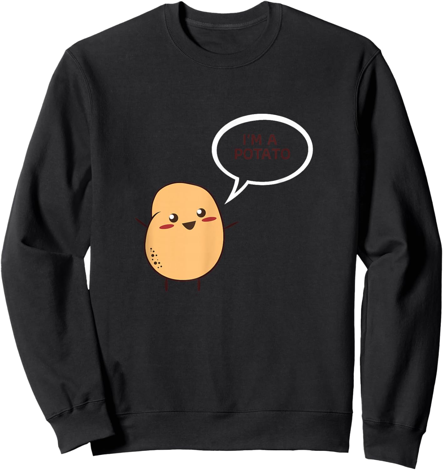 I'm A Potato Sweatshirt - Sweatshirt | Black