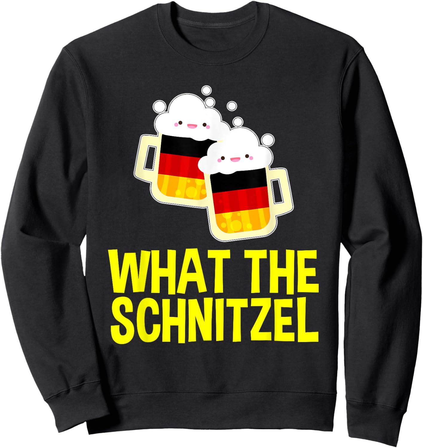 Best Oktoberfest Outfit What the Schnitzel German Beer Gifts Sweatshirt - Sweatshirt | Black