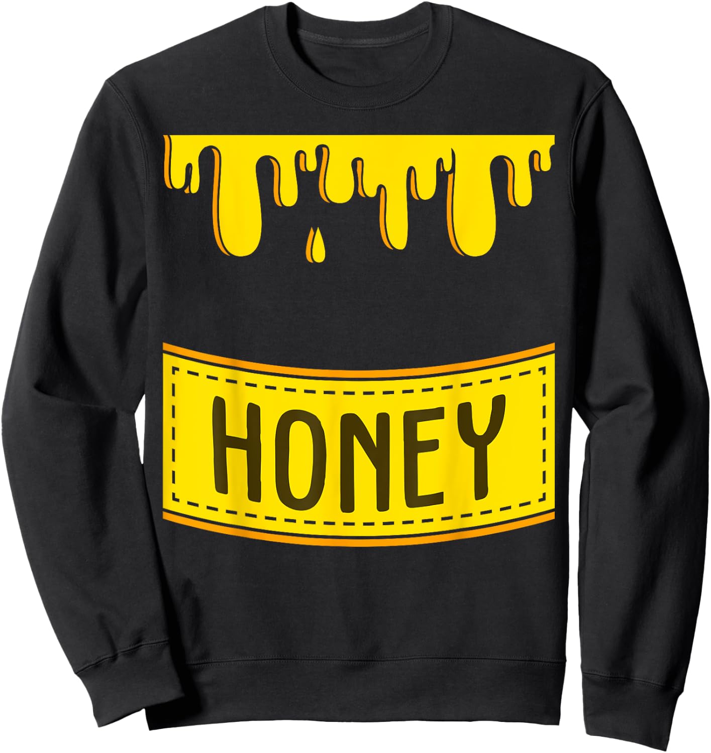 Cute Sweet Honeypot | Funny Lazy DIY Halloween Costume gift Sweatshirt - Sweatshirt | Black