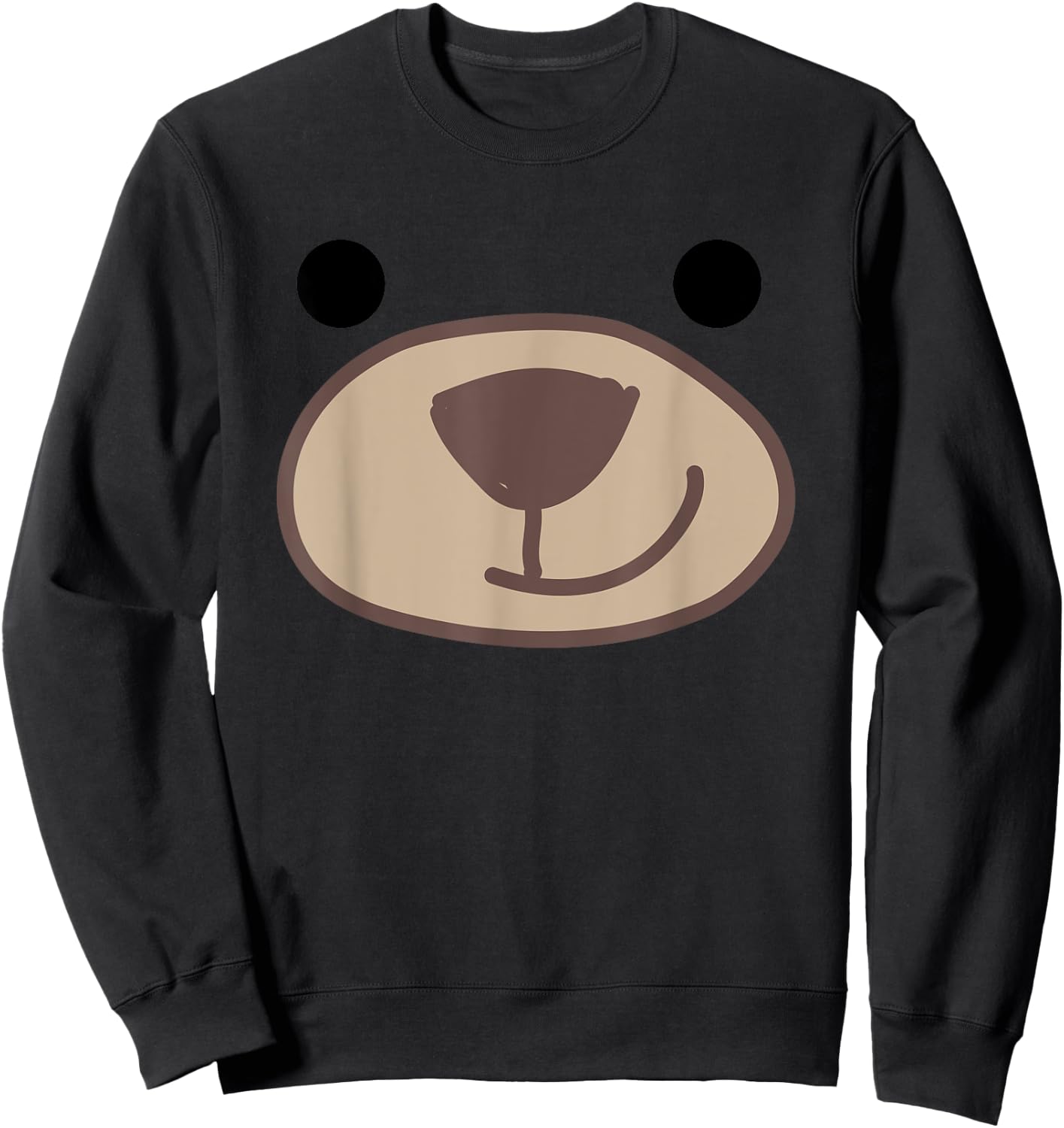 Halloween Cute Grizzly Bear Animal Costume Sweatshirt - Sweatshirt | Black