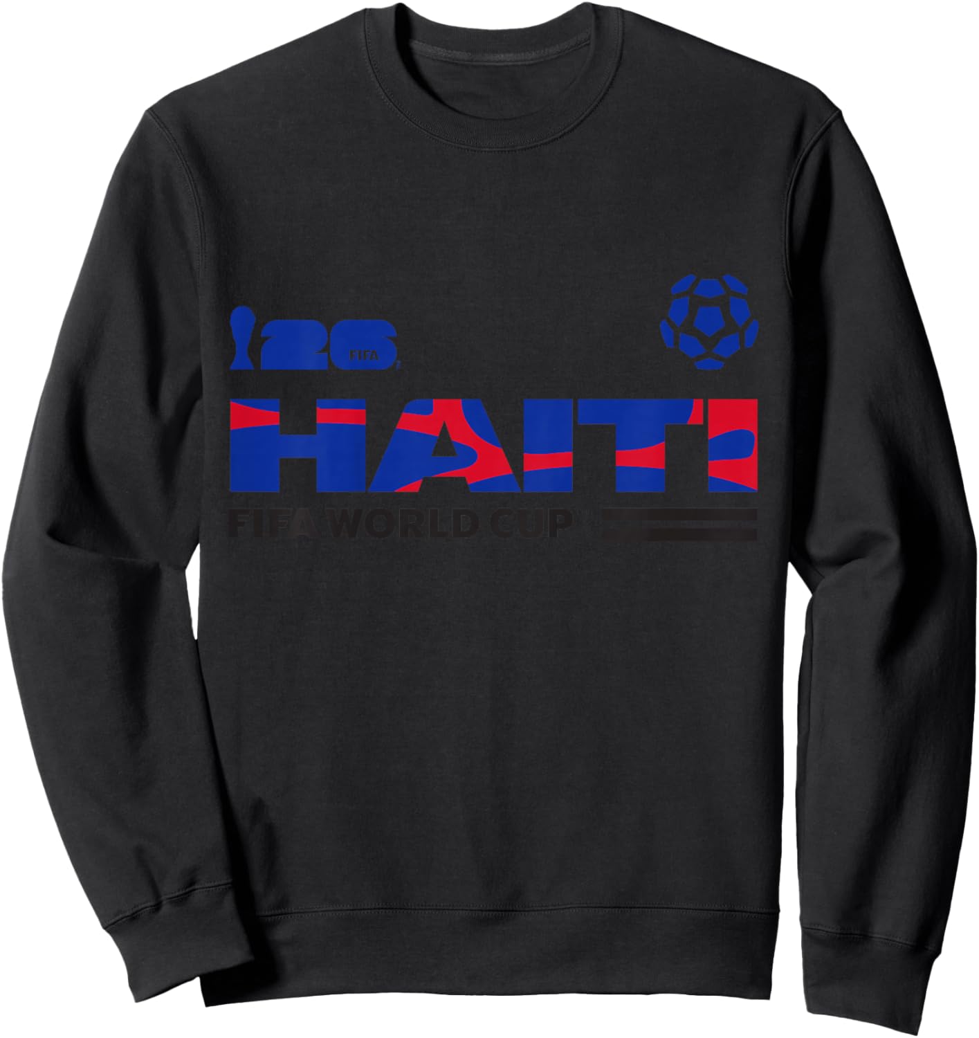 Kids FIFA World CUP26 Qualifier Haiti Sweatshirt - Sweatshirt | Black