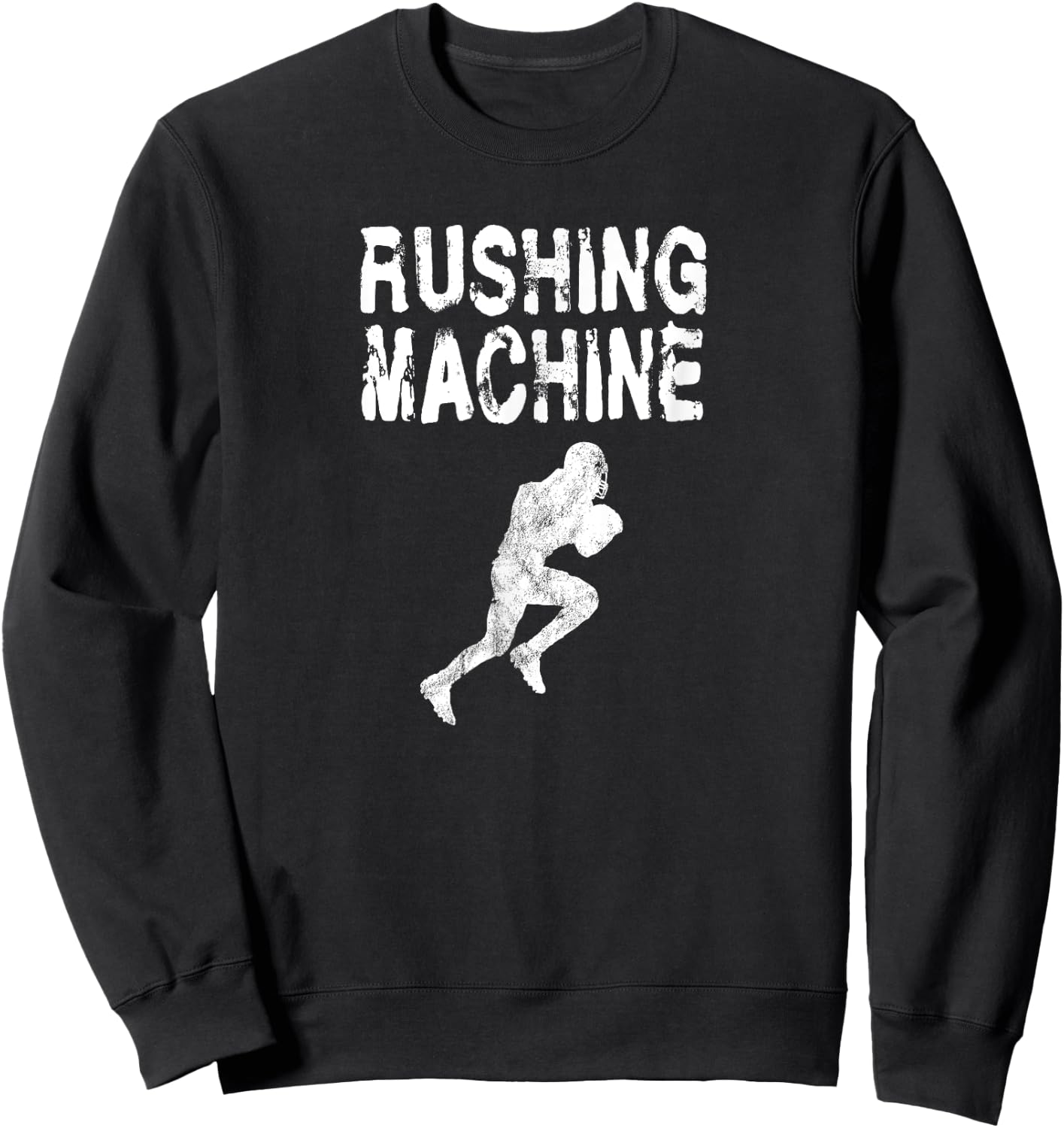 Rushing Machine - Running Back RB Football Field Touchdown Sweatshirt - Sweatshirt | Black