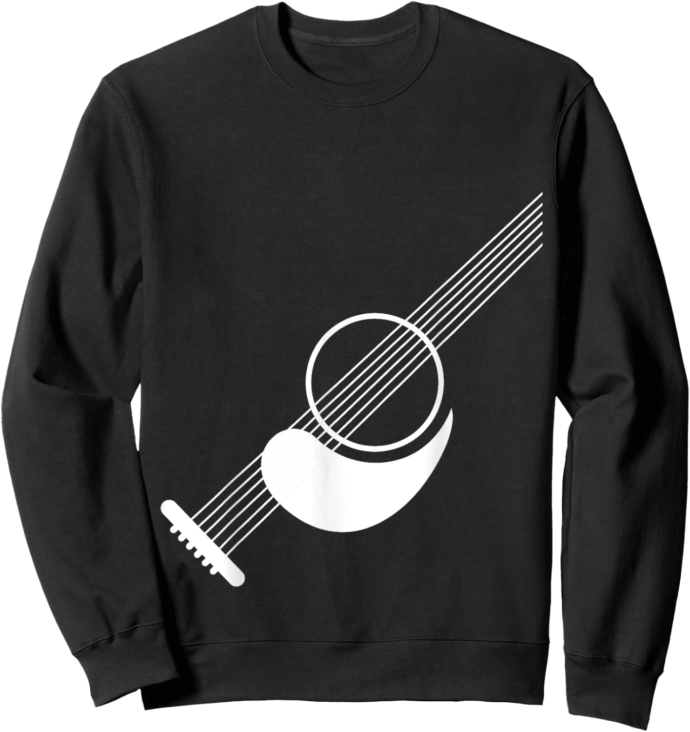 Funny Air Guitar for Kids Acoustic Players and Rockers Sweatshirt - Sweatshirt | Black