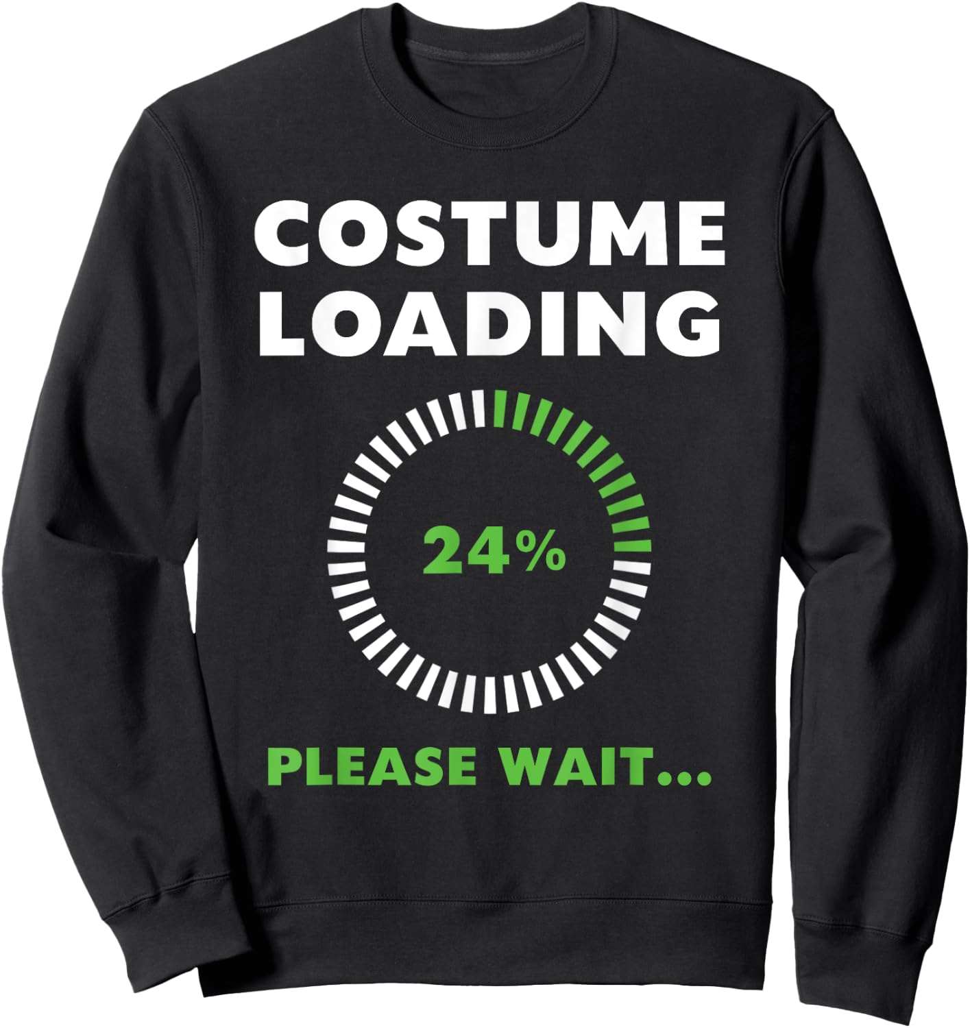 Costume Loading Please Wait Tech Cell Phone Spinning Circle Sweatshirt - Sweatshirt | Black