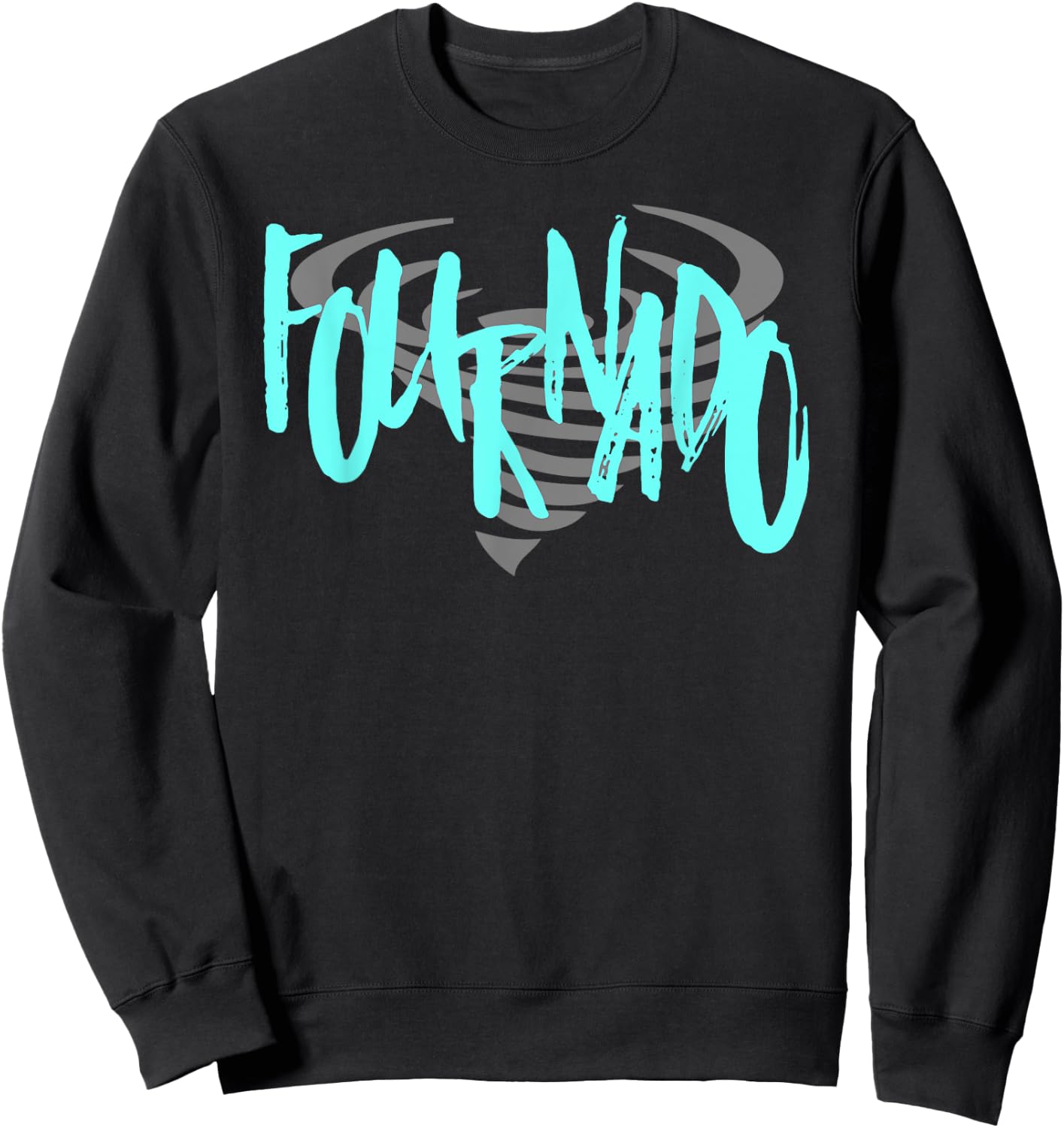 FouRnado Toddler Boy or Girl Funny Tornado Shirt Sweatshirt - Sweatshirt | Black