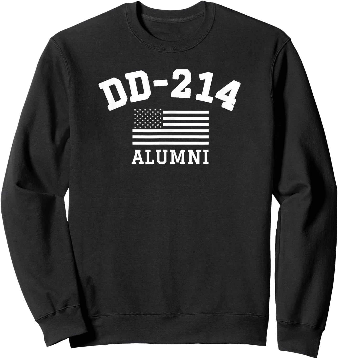 Patriotic DD-214 Alumni Sweatshirt - Sweatshirt | Black