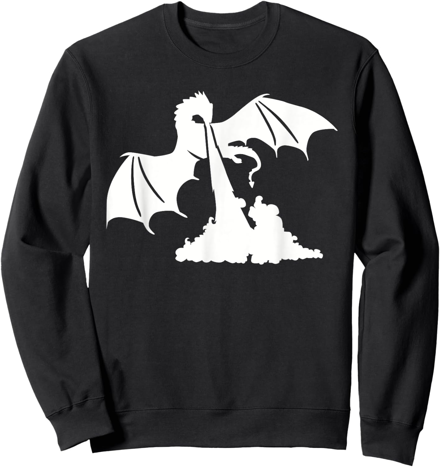 Dragon breath fire Sweatshirt - Sweatshirt | Black