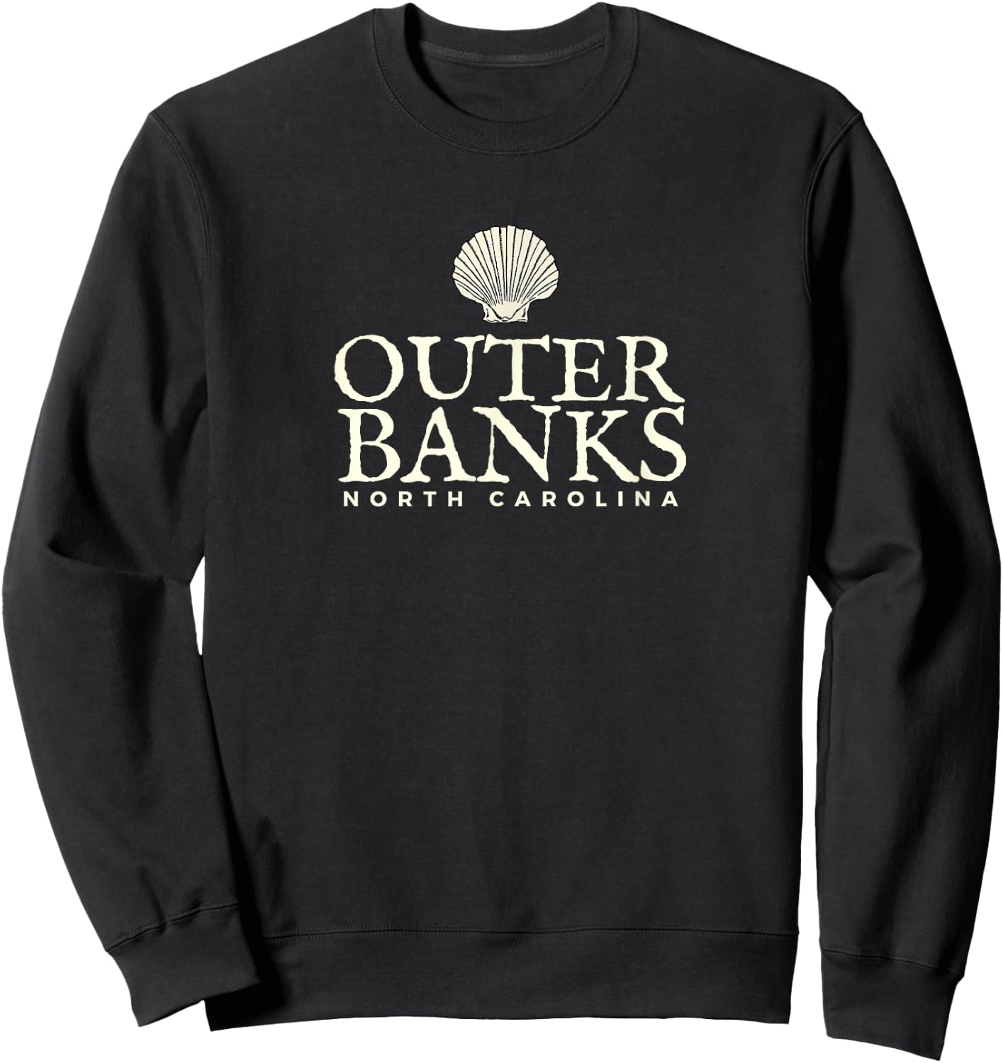 Outer Banks , North Carolina Beach Sweatshirt - Sweatshirt | Black