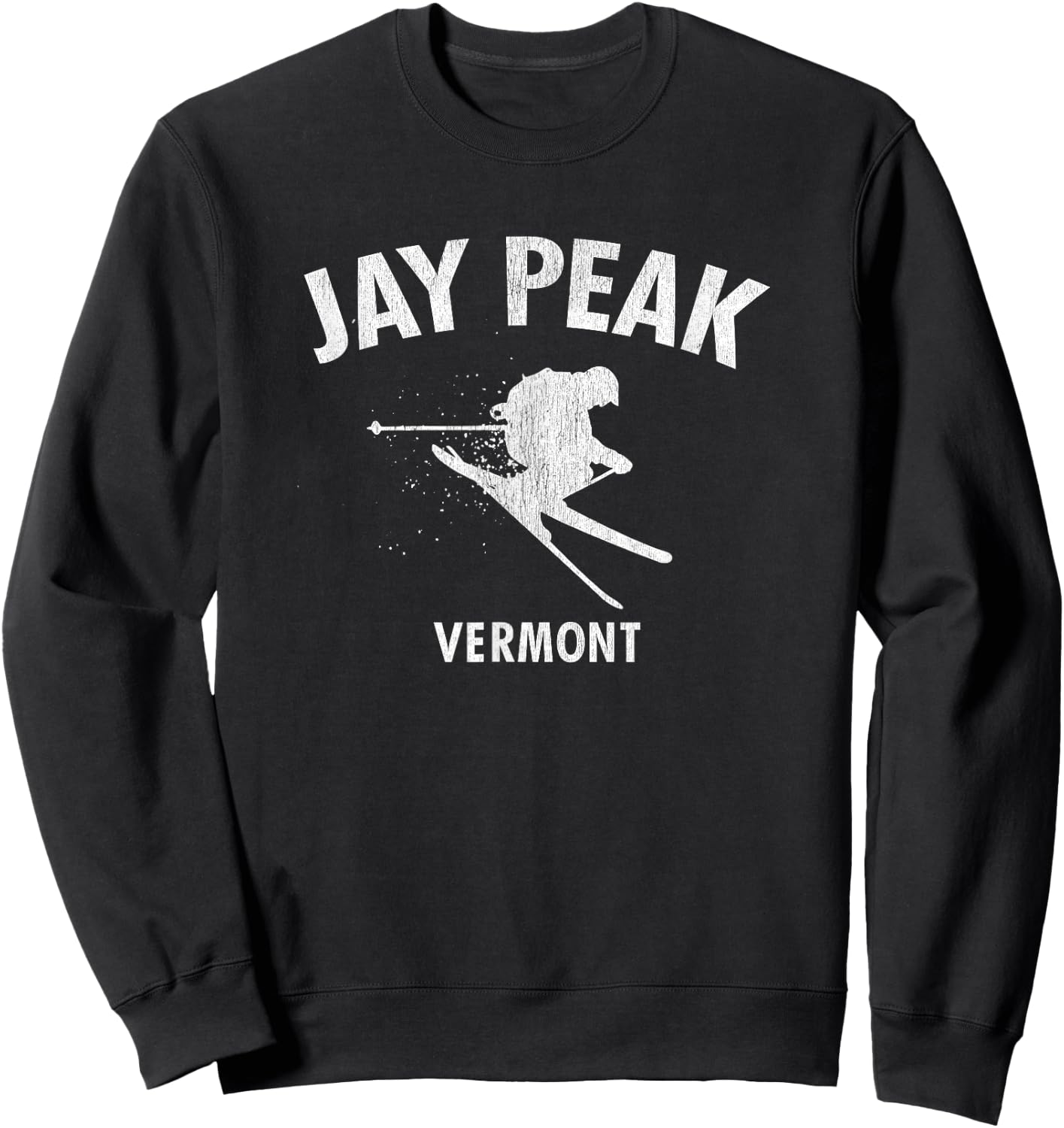Jay Peak Skiing Vermont Ski Sweatshirt - Sweatshirt | Black