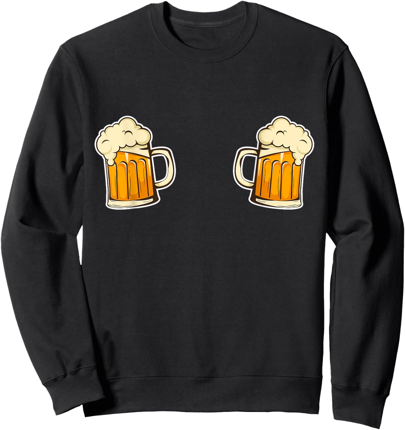 Titties n Beer Boob Shirt Sexy Funny Boobs Tits Mugs Sweatshirt - Sweatshirt | Black