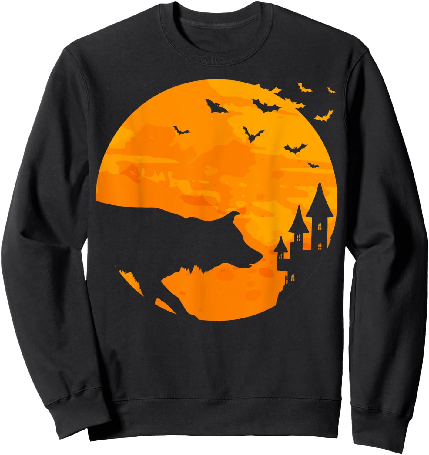 Border Collie Scary Halloween T Shirt Sweatshirt - Sweatshirt | Black