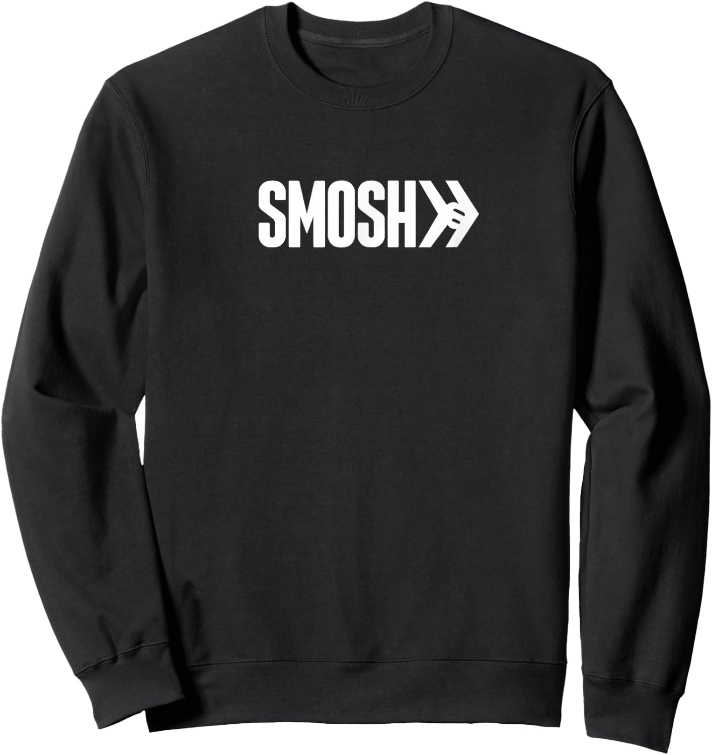 Official Smosh Logo - White Logo Sweatshirt - Sweatshirt | Black