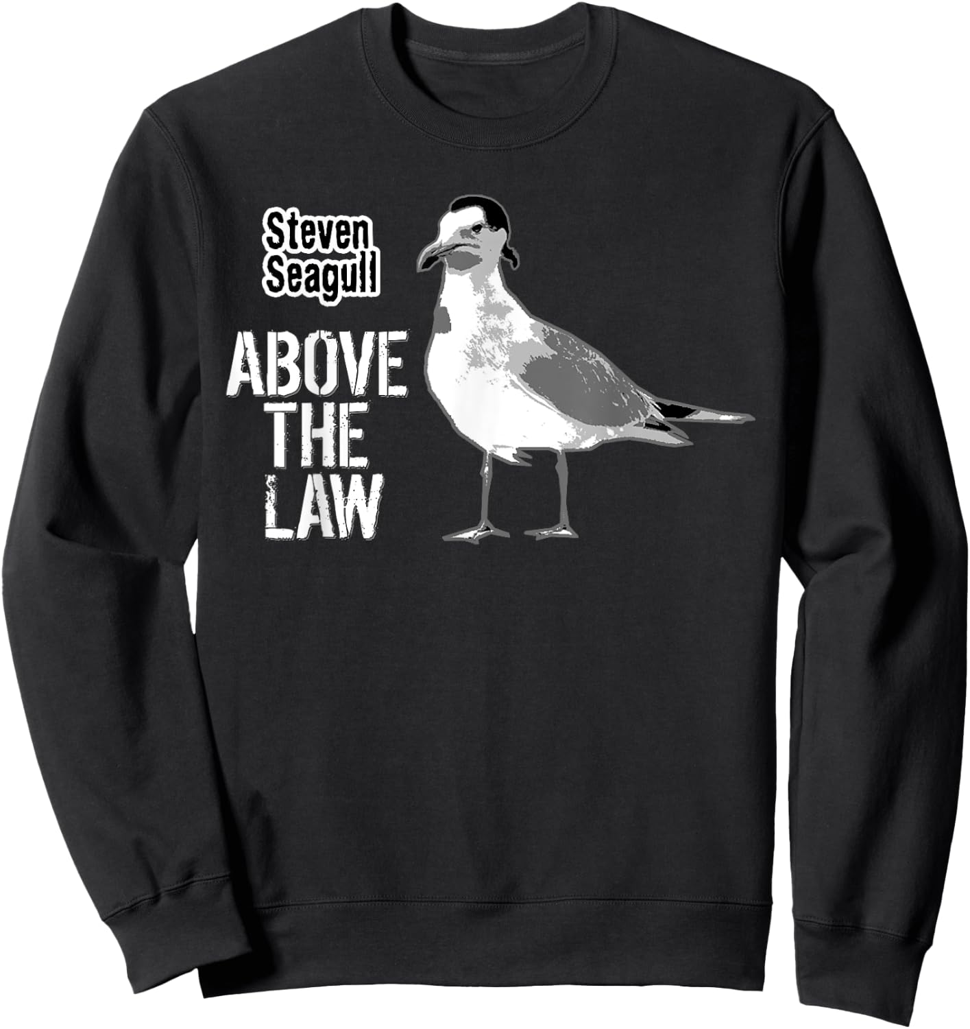 Steven Seagull Sweatshirt - Sweatshirt | Black
