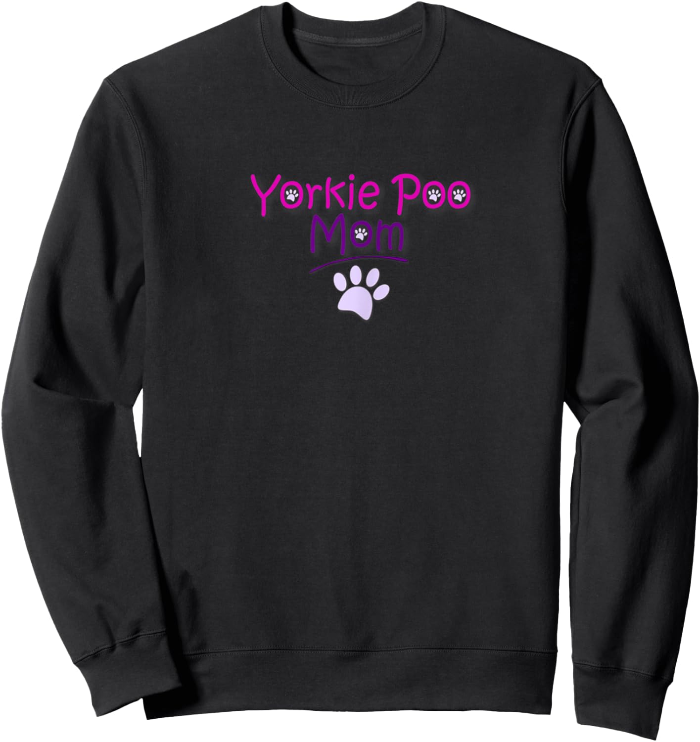 Yorkie Poo Mom T Shirt Yorkie Poo Lover Sweatshirt - Sweatshirt | Black