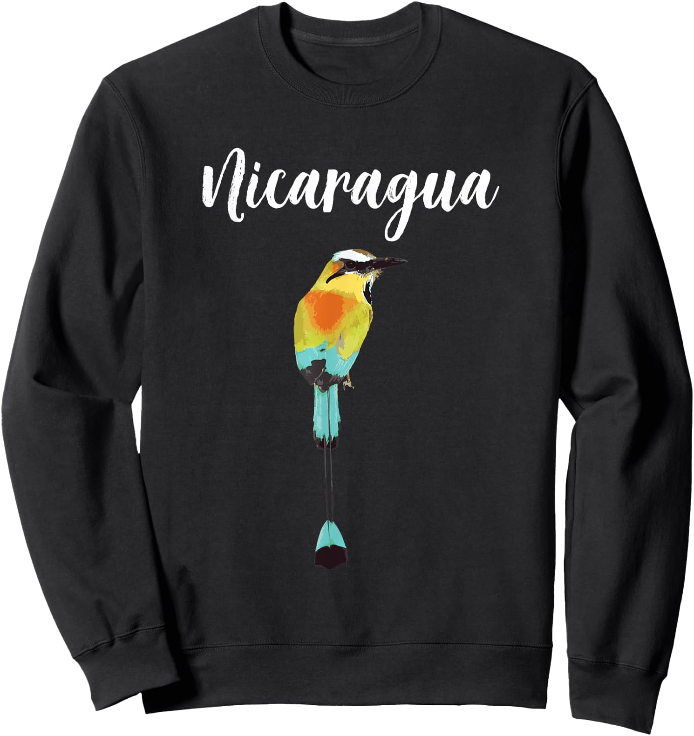 Nicaragua Guardabarranco Nicaraguan Bird Nica SOS Managua Sweatshirt - Sweatshirt | Black