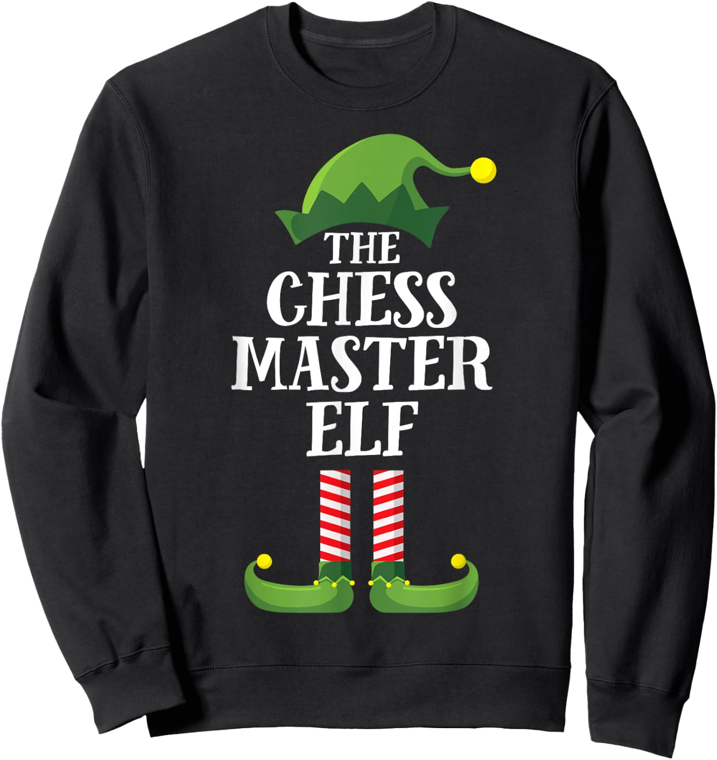 Cowboy Elf Matching Family Group Christmas Party Pyjamas Sweatshirt - Sweatshirt | Black