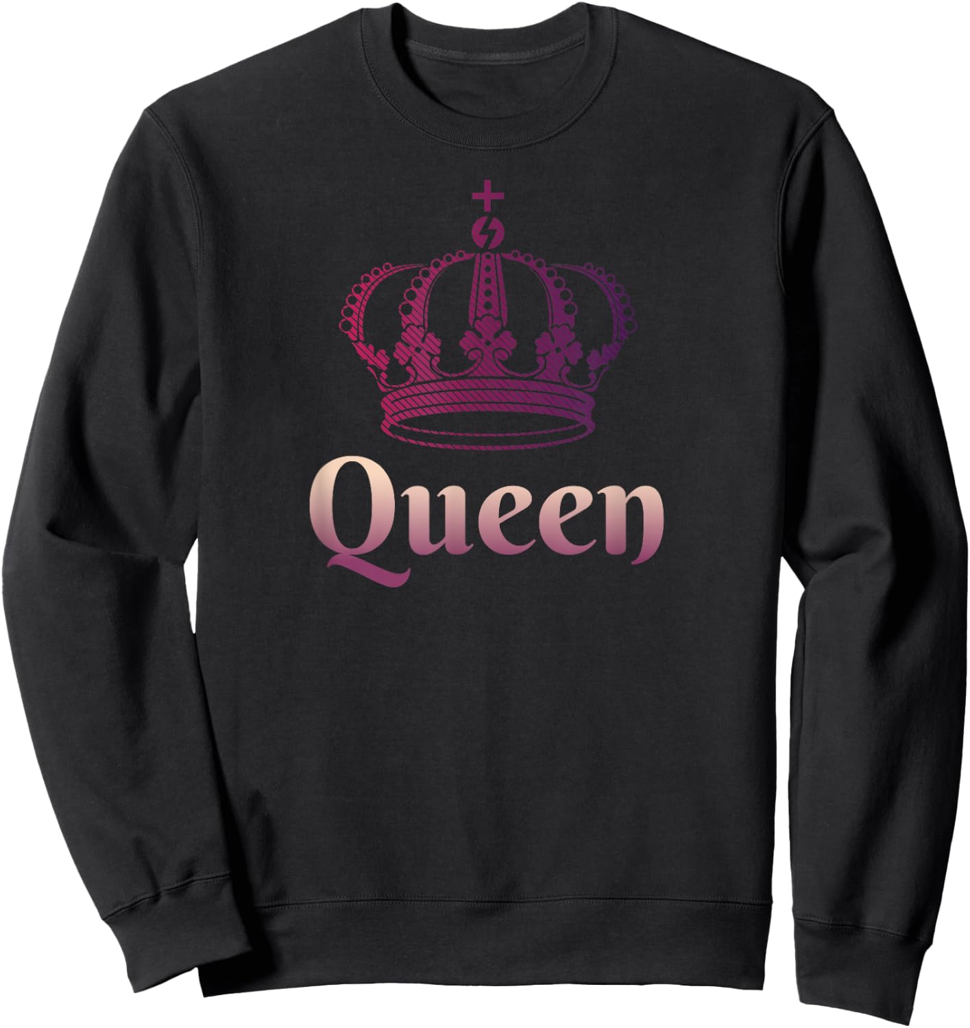 Queen Crown t shirt; Crown t shirt; Sweatshirt - Sweatshirt | Black