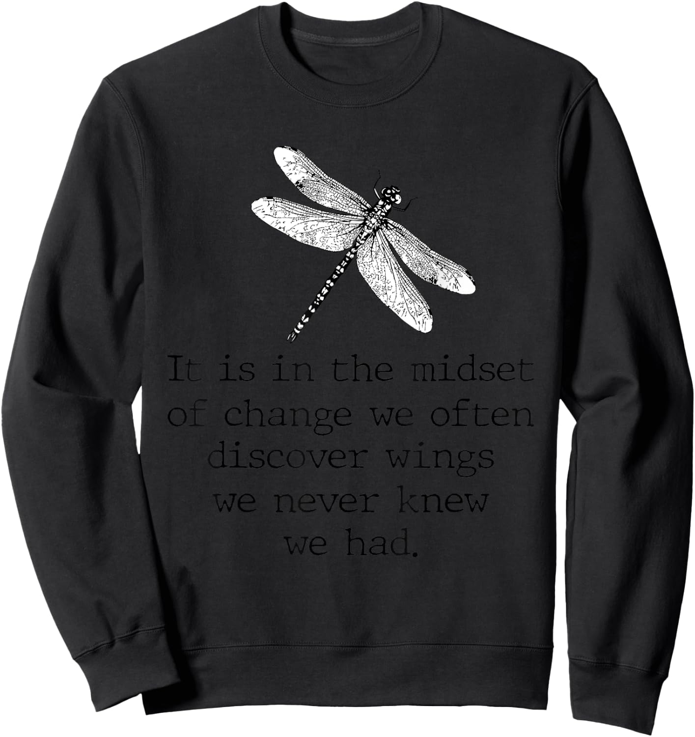 Dragonfly shirt spiritual faith dragonflies lovers Sweatshirt - Sweatshirt | Black