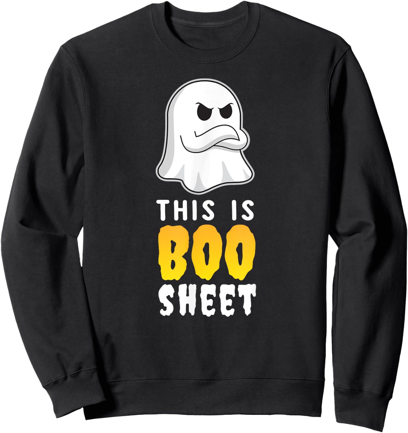 This Is Boo Sheet T Shirt Funny Ghost Spooky Party Idea Cute Sweatshirt - Sweatshirt | Black
