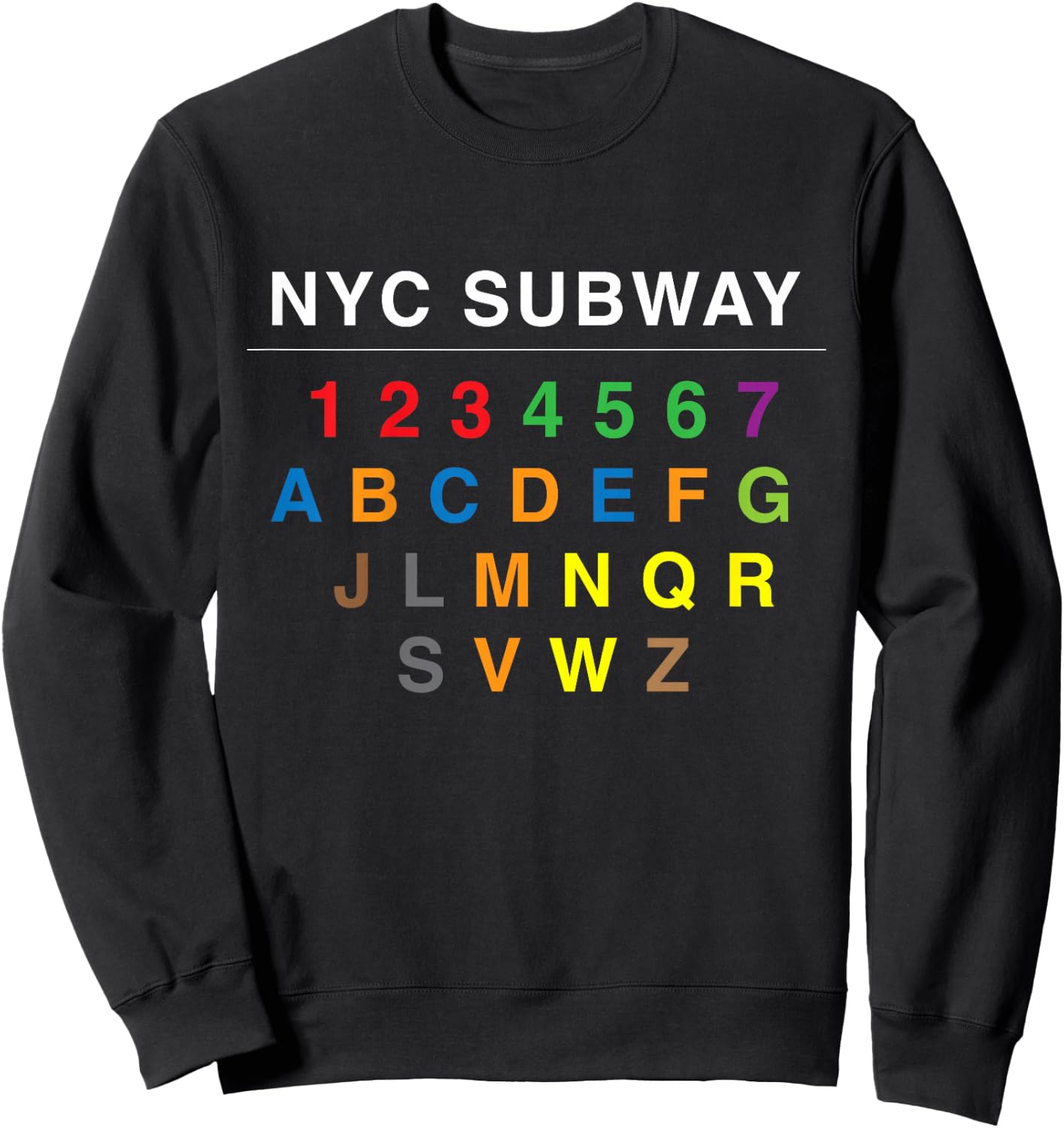 NYC Subways for Kids Sweatshirt - Sweatshirt | Black