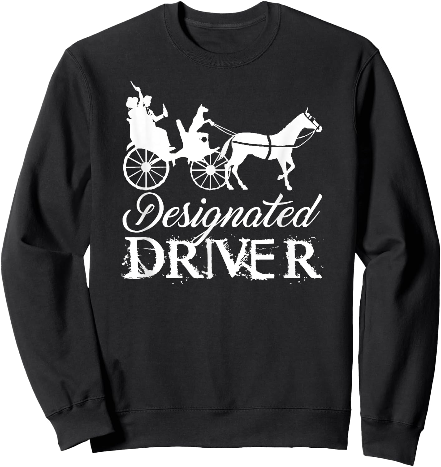 "Designated Driver" Beer & Dog Lover Drinking Sweatshirt - Sweatshirt | Black