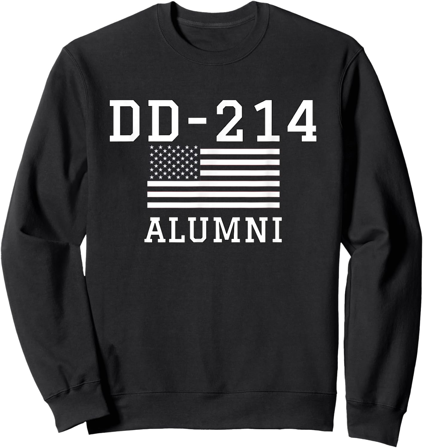 Patriotic DD-214 Alumni Sweatshirt - Sweatshirt | Black