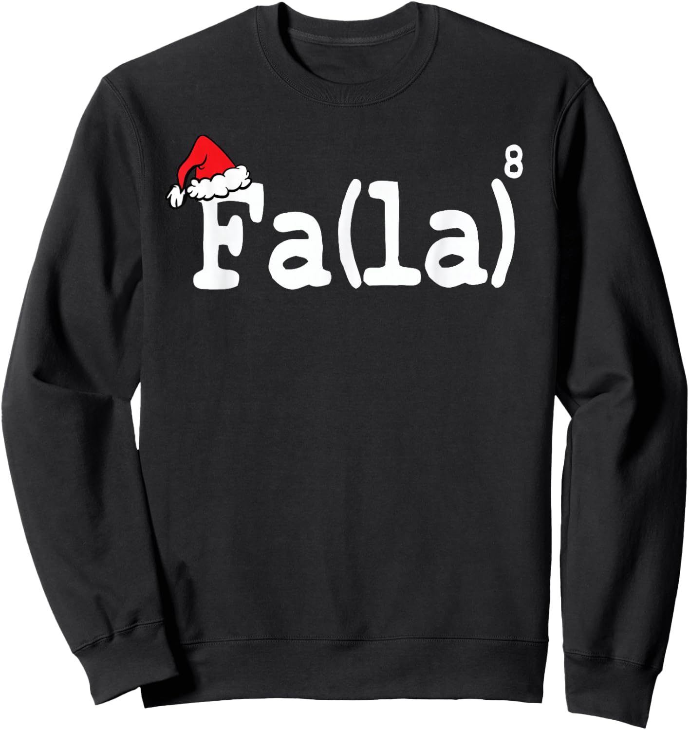 Christmas Cute Math Fa La Teacher Student Sweatshirt - Sweatshirt | Black