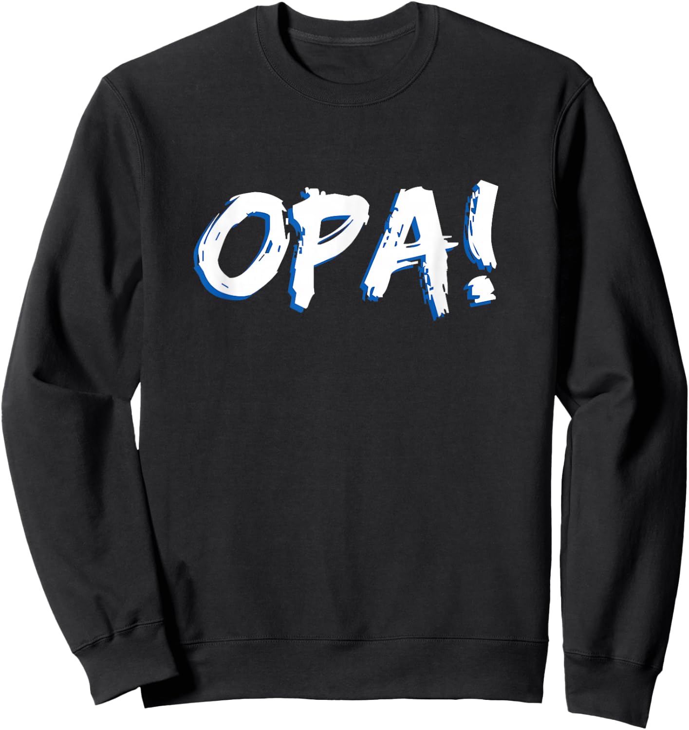 Grandpa Greek Celebration Party Greece National Pride Sweatshirt - Sweatshirt | Black