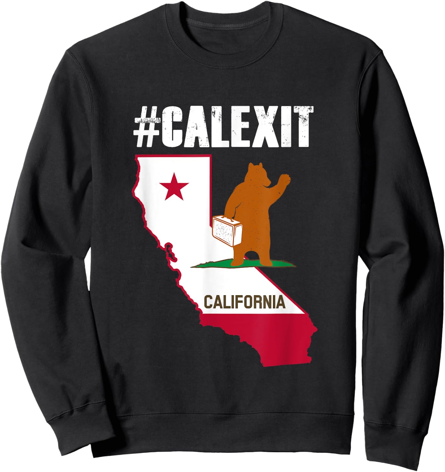 Calexit! Secession of California From the US Sweatshirt - Sweatshirt | Black