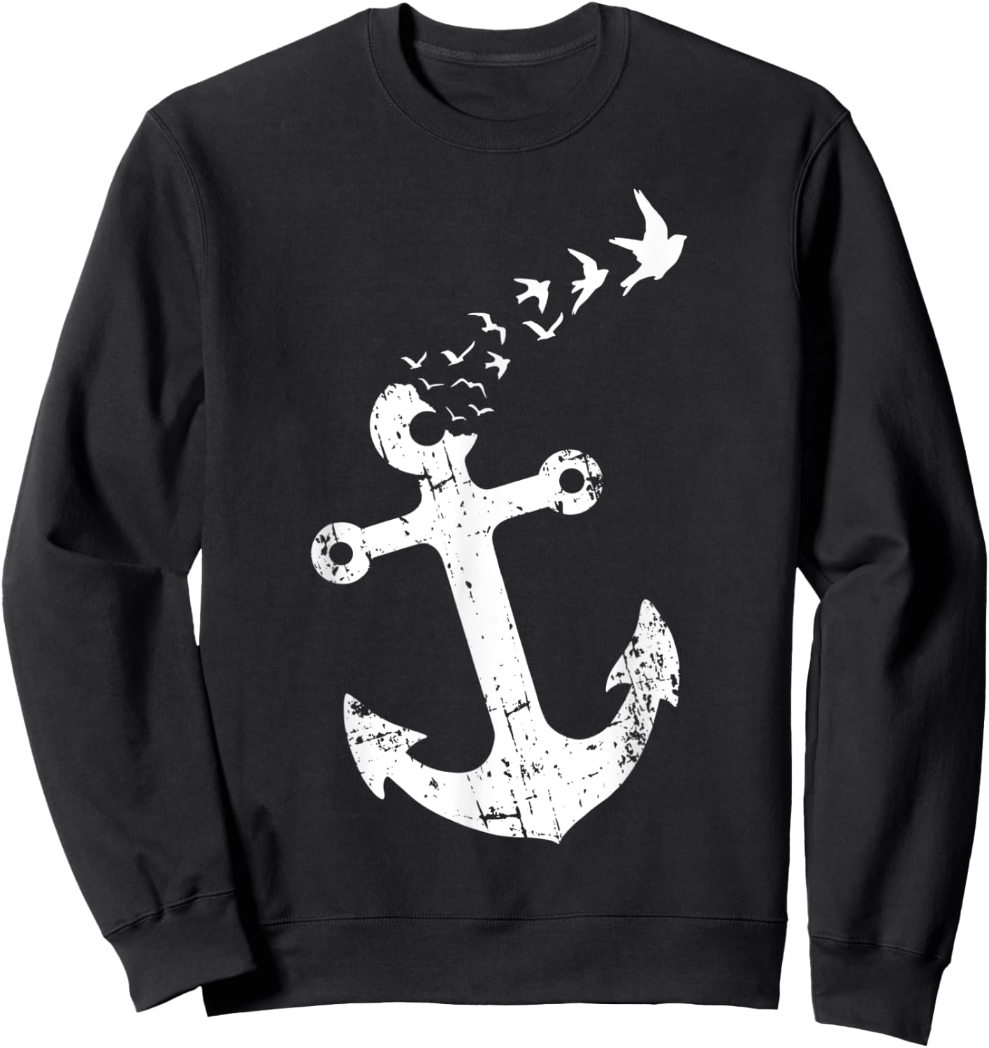 Free Indeed - Novelty Anchor Sweatshirt - Sweatshirt | Black
