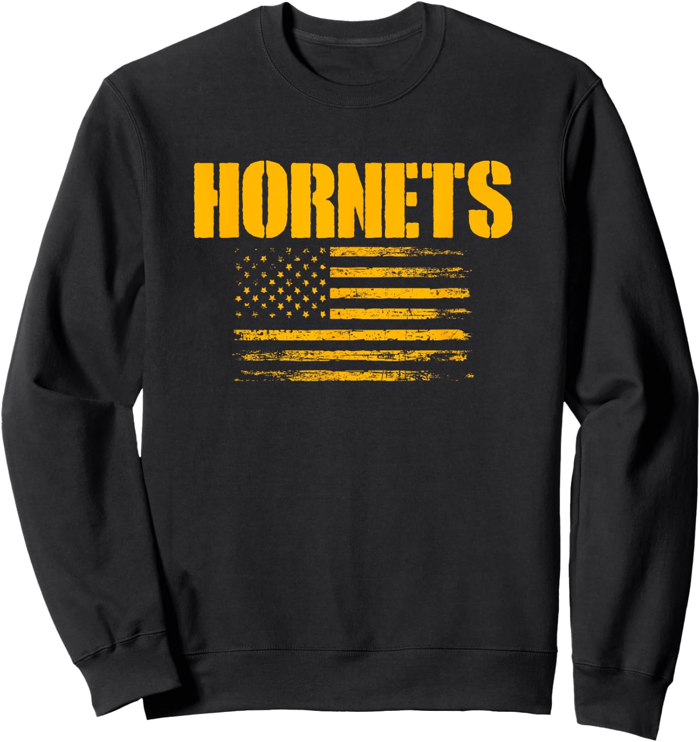 Yulee Hornets USA Flag Pride Sweatshirt - Sweatshirt | Black