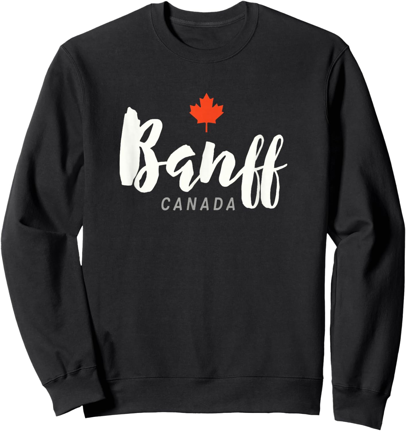 Classic Banff, Alberta, Canada, National Park Sweatshirt - Sweatshirt | Black