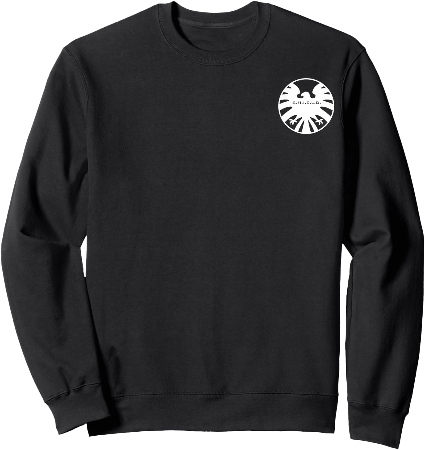Marvel Agents of Shield White Eagle Symbol Graphic Sweatshirt - Sweatshirt | Black