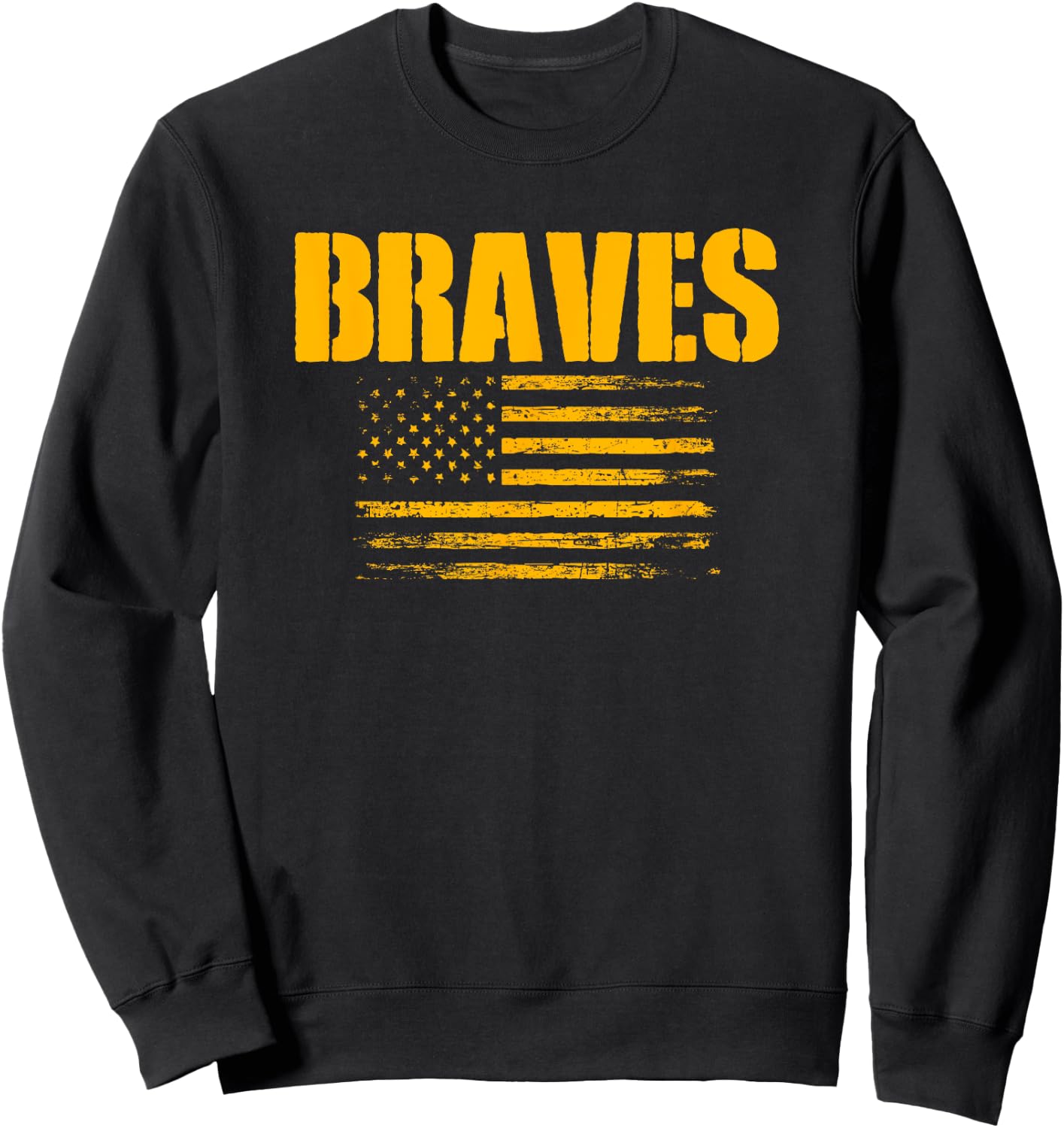 Kamiakin Braves USA Flag Pride Sweatshirt - Sweatshirt | Black