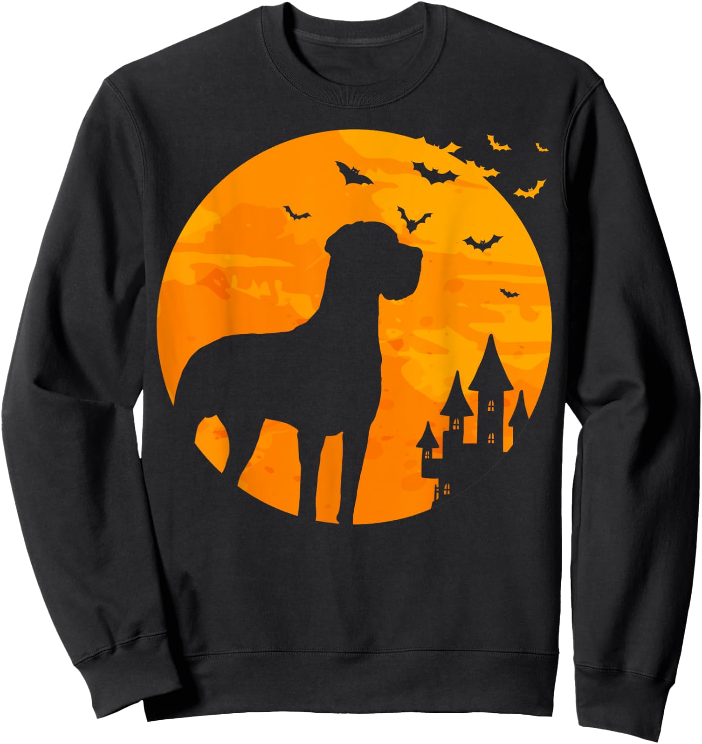 Great Dane Scary Halloween T Shirt Sweatshirt - Sweatshirt | Black