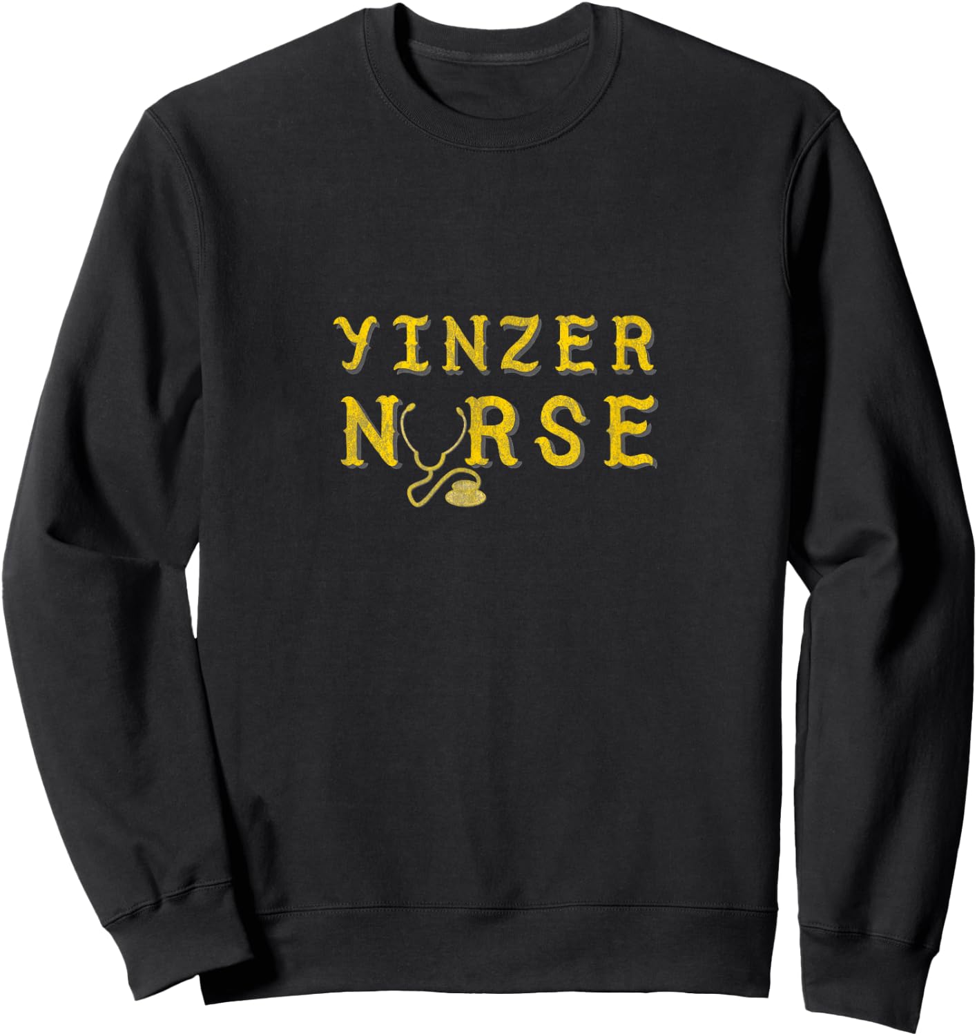 Yinzer Nurse Pittsburgh RN Sweatshirt - Sweatshirt | Black